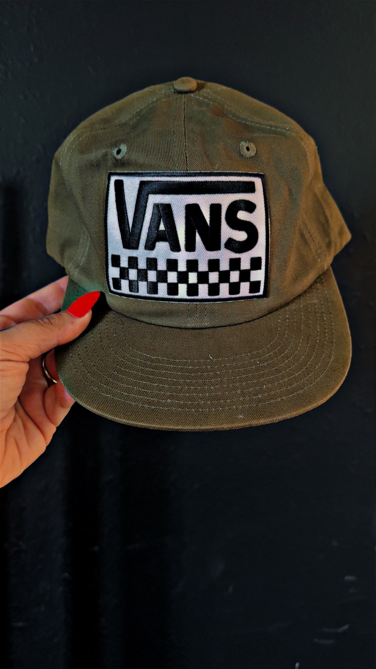 Check shoes relaxed hat