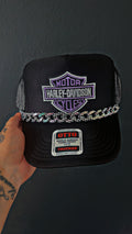 Purple w checkered chain